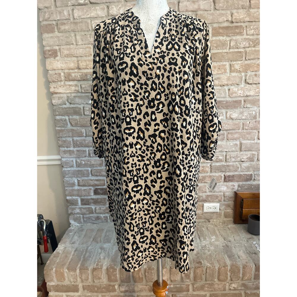 Super Cute The Impeccable Pig animal print dress Sz L